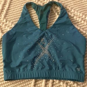CHEER EXTREME ALLSTARS TEAL SPORTS BRA